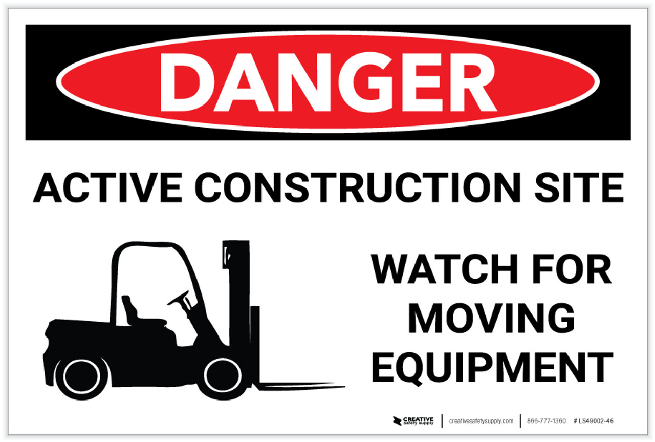 a construction sign